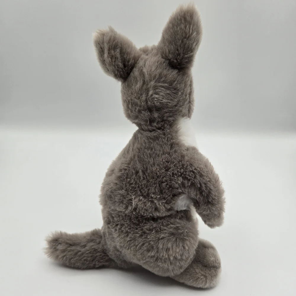 Wild Republic Ecokins Gray Kangaroo Plush Stuffed Animal Toy